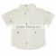 Organic cotton plain style shirt new fashion kids shirt and 2017 new style Fancy baby Clohing t Shirt with Boys Shirt Top Design