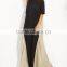 clothing/women Casual dresses/Color Block Mock Neck Maxi Tent Dress
