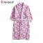 china manufacturer hotel/home printing coral fleece bathrobes