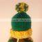 Christmas Decoration Knitted Cap With Wool Pompom Cute Little Knitted Cap