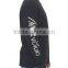 Front&Sleeve Print Long Sleeve Black Tee for Man