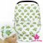 CT-85 Lovebaby Yiwu Wholesale White Fabric Printed Yellow Pattern Cute Baby Magnetic Car Cover With Baby Hat