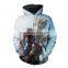 2017 Fashion-Plus Men's Hoodies Long Sleeve Printed 3D Contemplative Man Galaxy Sweatshirt M-6XL plus size