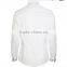 White contrast color trim long sleeve dress shirt
