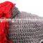 Crochet Roman knight Helmet Hat Handmade Knitted Warm Hat With Beard Costume Hat