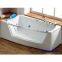 Glass corner water surfing bathtub of new design