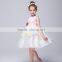 Wholesale clothing high quality fashion splicing girls party wear gown ball dress kids