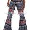 Vintage Ethnic Printed Palazzo Women Bell Bottom Flared Pants Wholesale