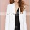 100% polyester white formal blazer for ladies designs