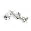 Fashion metal cufflinks knot silver plating jewelry cufflinks set