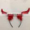 Cheap Halloween Red Devil Horns Party Headband