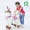 EN outdoor playground toy horse plush mechanical walking horse