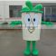 Factory direct sale customized coffee cup mascot costume for adult