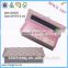 Pink colour paper mirror hair extension packaging box