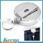 High quality cheap logo items decorative retractable plastic oval Badge Reels