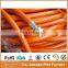 CE prove brass connector fittings orange color PVC LPG gas hose, PVC gas pipe for cooking and oven