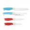 FDA standard black handle good quality 3pcs ceramic knife set