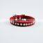 Factory Direct pu Suede Diamond Pet Collar Dog Collar