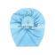 Cute Donut Soft Baby Turban Knot Hats Baby Beanies 100% Cotton Turban Bow Cap