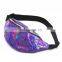No MOQ Fashion Waterproof Laser leather Simple Waist Bag Shiny Fanny Pack
