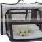 Waterproof Pet Dog Travel Cage with Roll Up Window Waterproof Pet Carrier for Dog Cage