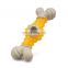 Pet products 2020 cheap price straw material dog bone toy  interactive toy for dog chewing