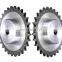 24A10T Blacken Treatment Harden Tooth C45 Steel Large Platewheels Roller Chain Sprocket