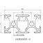 extrusion tslot bosch conveyor cx frame rexroth profile 30x60 8mm/bosch compatible tslot aluminum profile 15x15