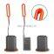 Masthome TRP soft easy brush and holder price silicone head plastic cleaning toilet brush