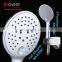 Luxurious ABS plastic chromed bath rain switched thin hand held water saving shower head