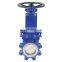 Bundor New Pn16 Cast Steel Metal Seat Manual Knife Type Gate Valve