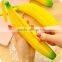 Fashion Novelty Silicone Portable Banana Coin Pencil Case Purses Bag