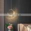 Modern LED Creative Pendant Lights Moon Crystal Hanging Lamps Living Room Light Fixture Home Decoration