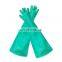 22mil Light weight industrial Green Nitrile Dry Box Glove 0.5mm manufacturing long strong