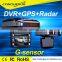 1080P FHD radar detector with carcam hd car dvr