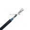 New Black 8 Core Outdoor Armored Aerial Duct Armored 6 Core Fiber Optic Cable