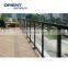 Easy assembly nice quality free maintenance modern aluminum balcony railing system with glass design