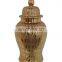Coral Gold Metal Storage Designer Fancy Ginger Jar