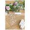 Rectangle Acrylic Sign Holder With White Stand Custom Acrylic Sign Board For Party Decorations
