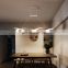 Nordic LED Wave Chandelier Lights Kitchen Living Room LED Long Strip Wave Pendant Lamps