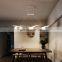 Modern LED Pendant Lights Living Room Bedroom Strip Inside Wave Acrylic LED Chandelier Lamps