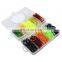 JOHNCOO New Soft Worm Bait Fishing Lure Worm Soft Baits Silicone Fishing Tackle Set