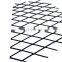 Expanded Metal Privacy Screen Strips Black Steel Fence Door Design