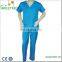 China medical surgical unisex solid color scrub suit for men women