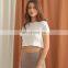 Wholesale Sexy Cotton Short Sleeve Crop Top Fashion Street Wear Casual Blank Plain T Shirt Workout Gym Running Clothes For Women