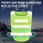 Reflective Vest Work Clothes With Front and Rear Surround Reflective Strips