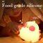 Customizable Cute Chick Baby Desk Lamp Rechargeable Multicolor LED Silicone Night Light With Touch Control for Kids Room
