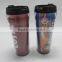 BPA free plastic coffee mug with DIY paper , fashion