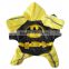 Large Dog Batman Raincoat with Waterproof Windcoat Material and Mesh Fabric Lining fit for Spring Summer and Early Autumn