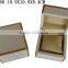 hot sale leather covered with plastic frame stitching watch gift box with pillow insert T1080